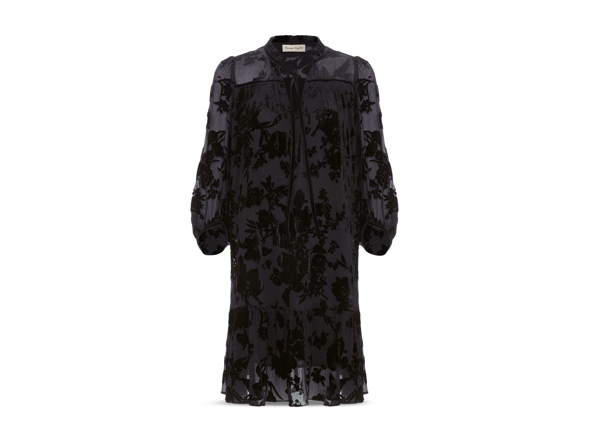 Mila Velvet Burnout Dress — Image 6