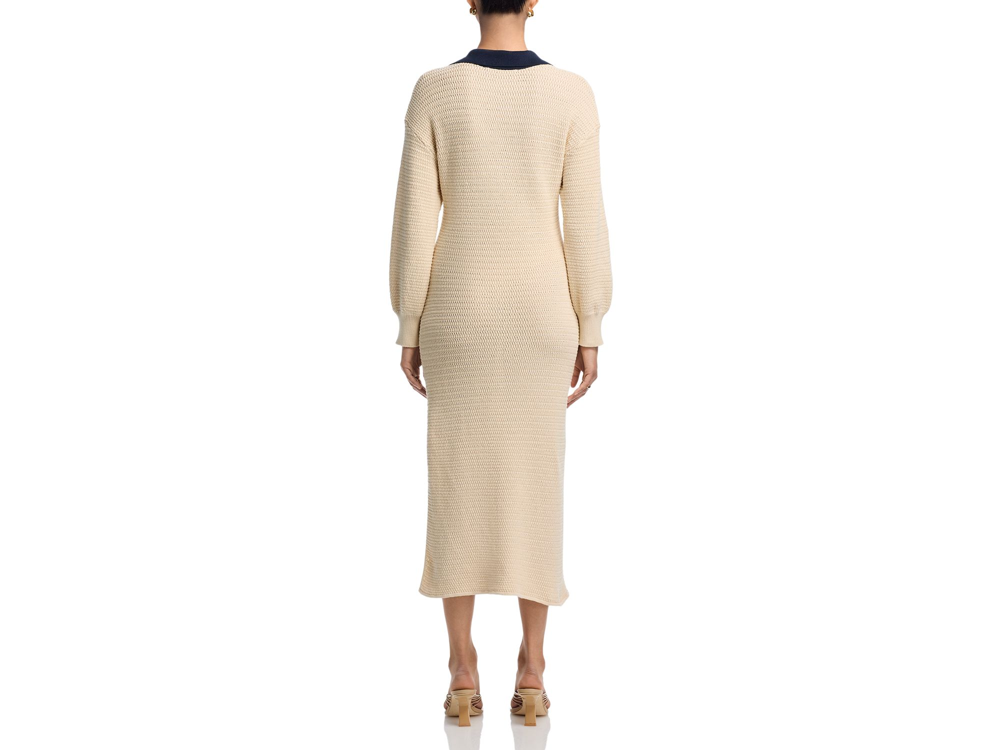 Mozart Contrast Texture Knit Maxi Dress — Image 3