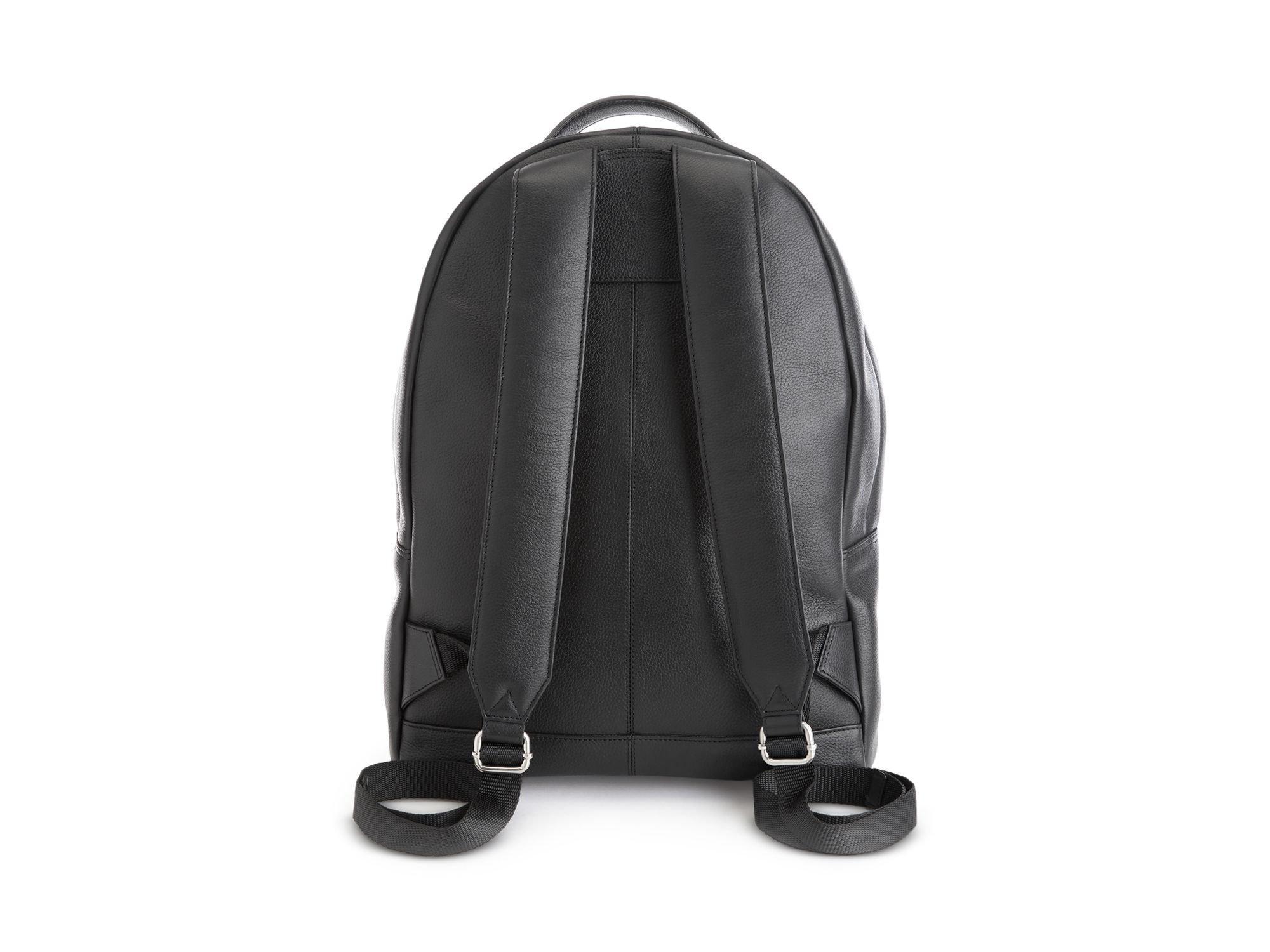 13" Laptop Pebbled Leather Backpack — Image 3