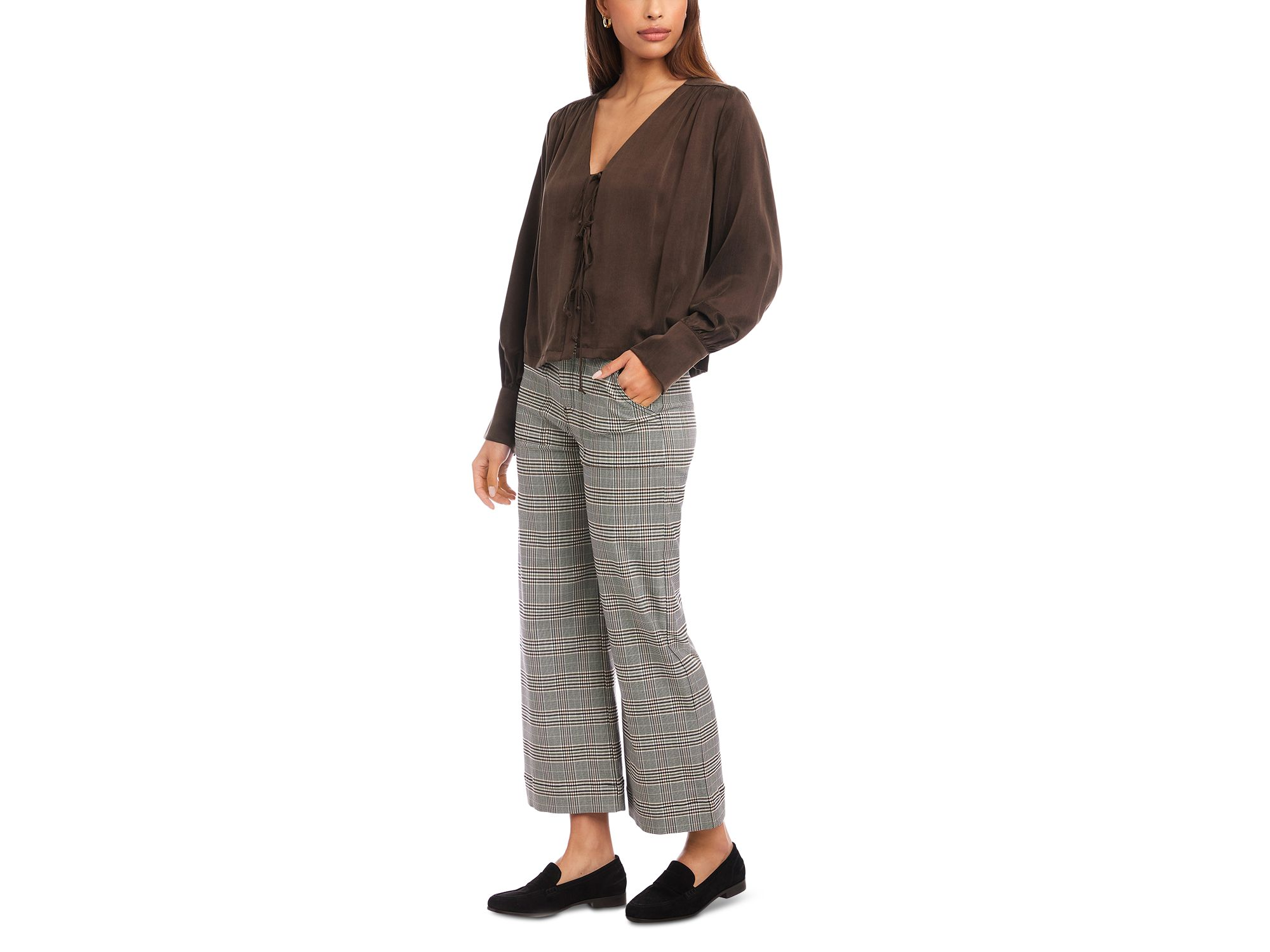 Kayla Tie Front Blouse — Image 3