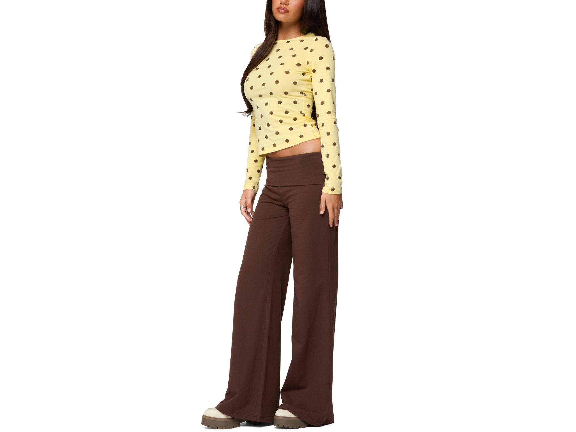 Maricelle Polka Dot Long Sleeve T Shirt — Image 4