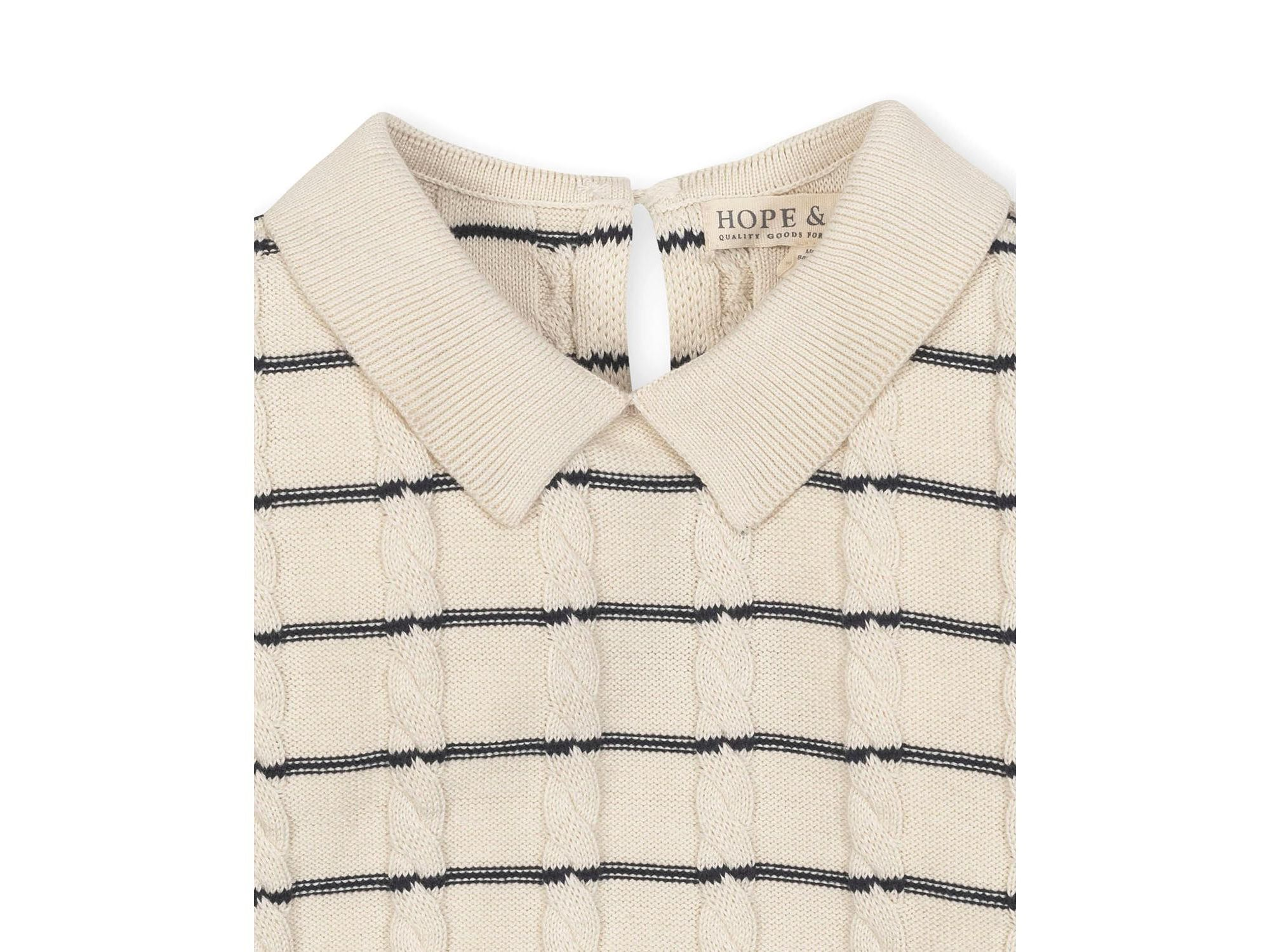 Girls' Organic Long Sleeve Peter Pan Collar Sweater Dress - Little Kid, Big Kid — Image 3