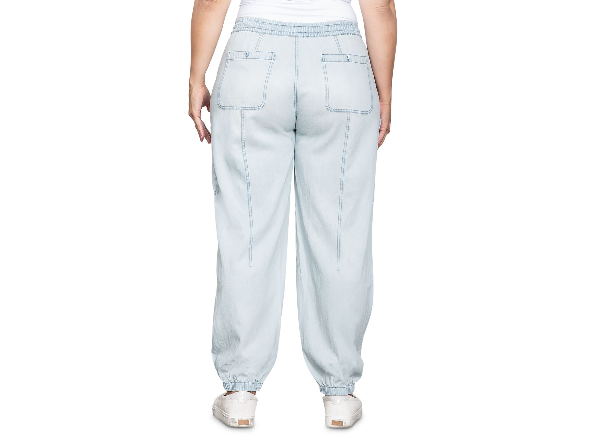 Plus Size Low Slung Pull On Pants — Image 3