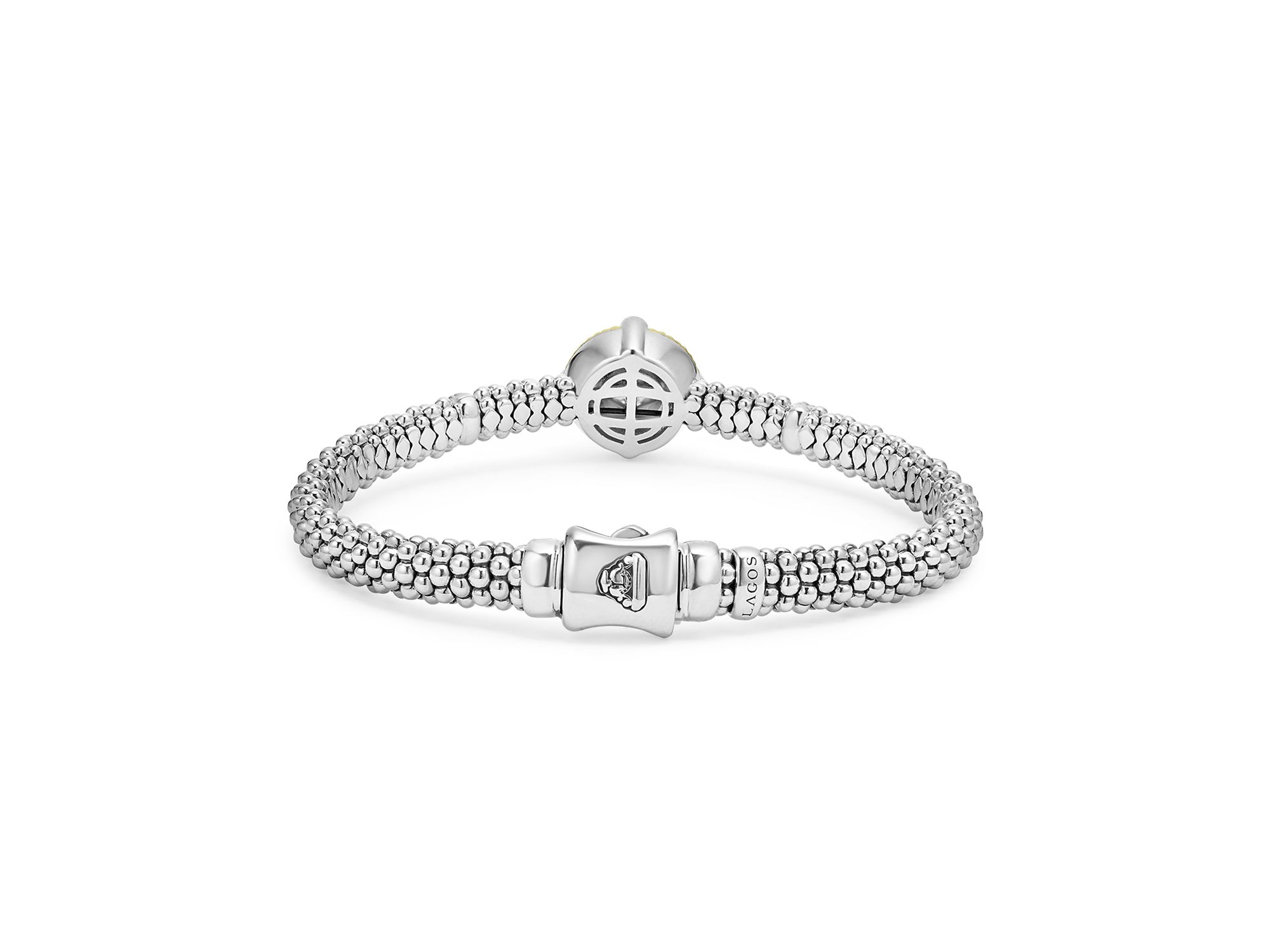18K Yellow Gold & Sterling Silver Luna Cultured Freshwater Pearl & Diamond Caviar Bead Bracelet — Image 4