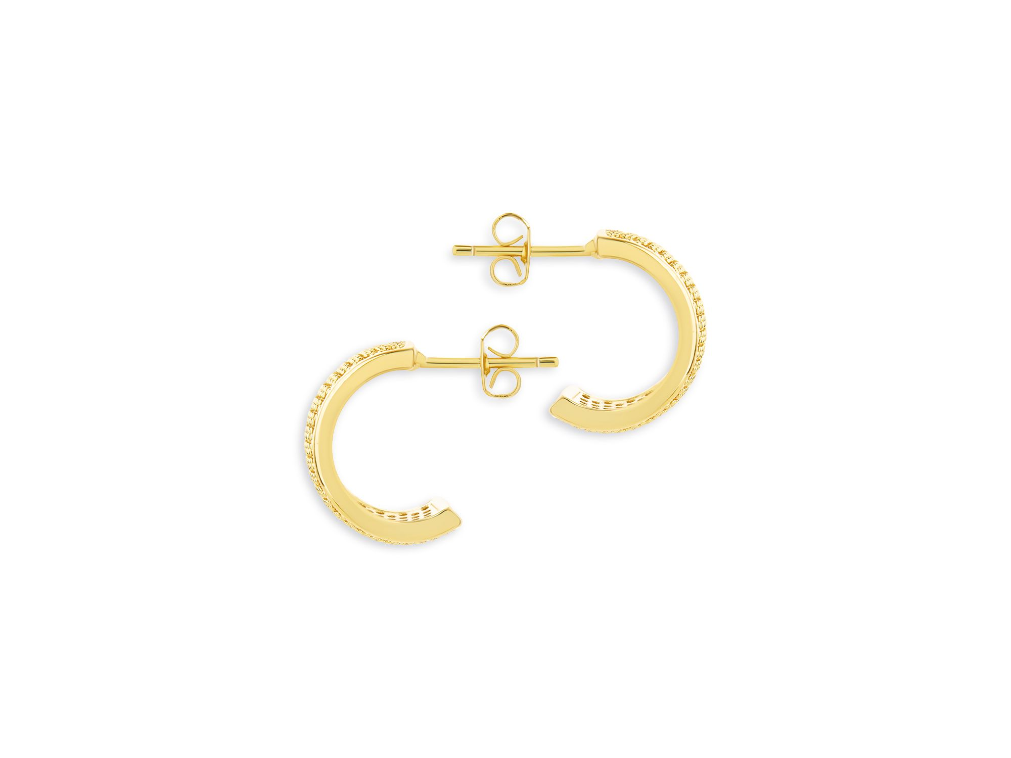 Simone Pavé Curved Stud Earrings — Image 5