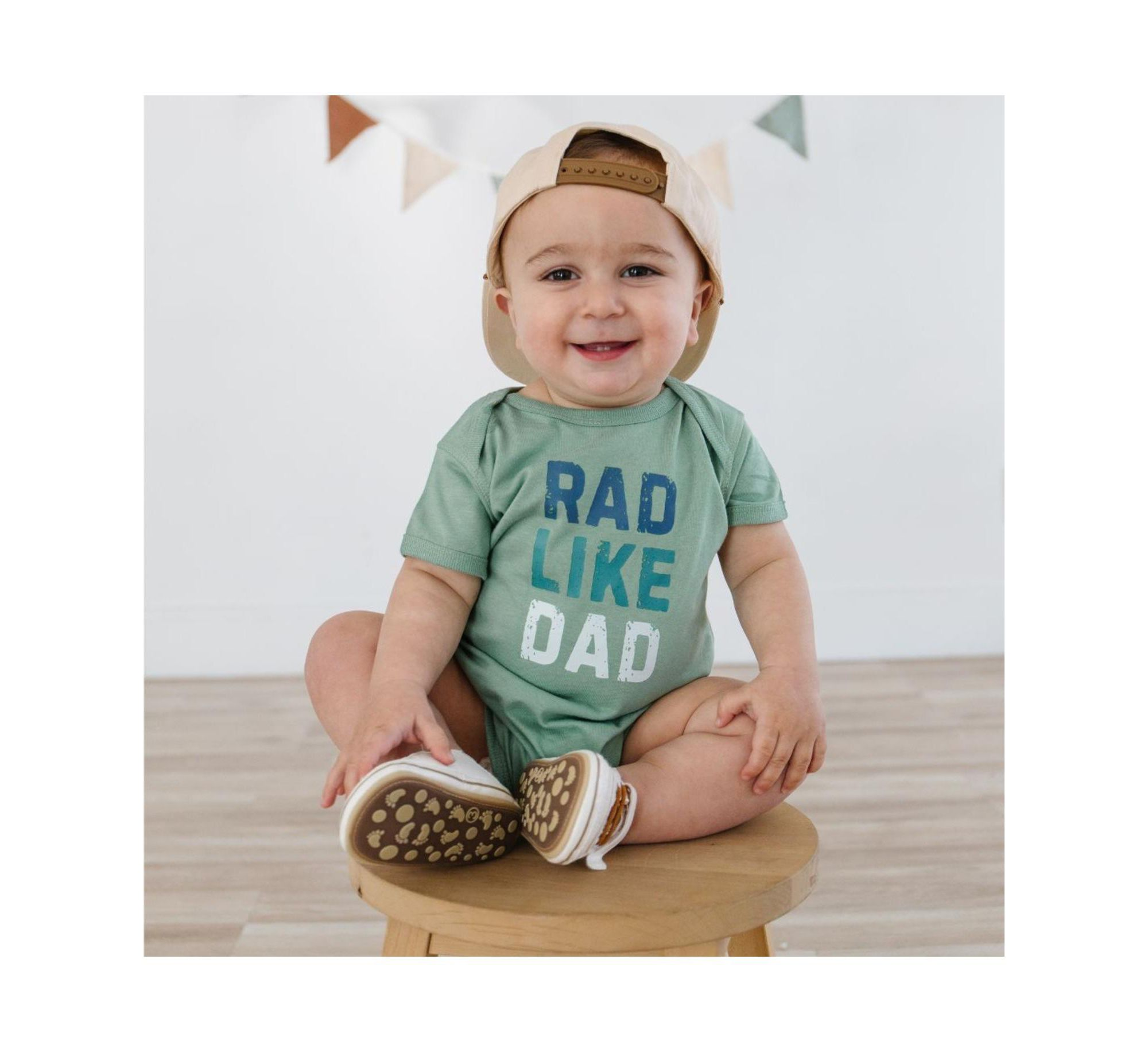 Boys' Rad Like Dad Short Sleeve Bodysuit - Baby — Image 4