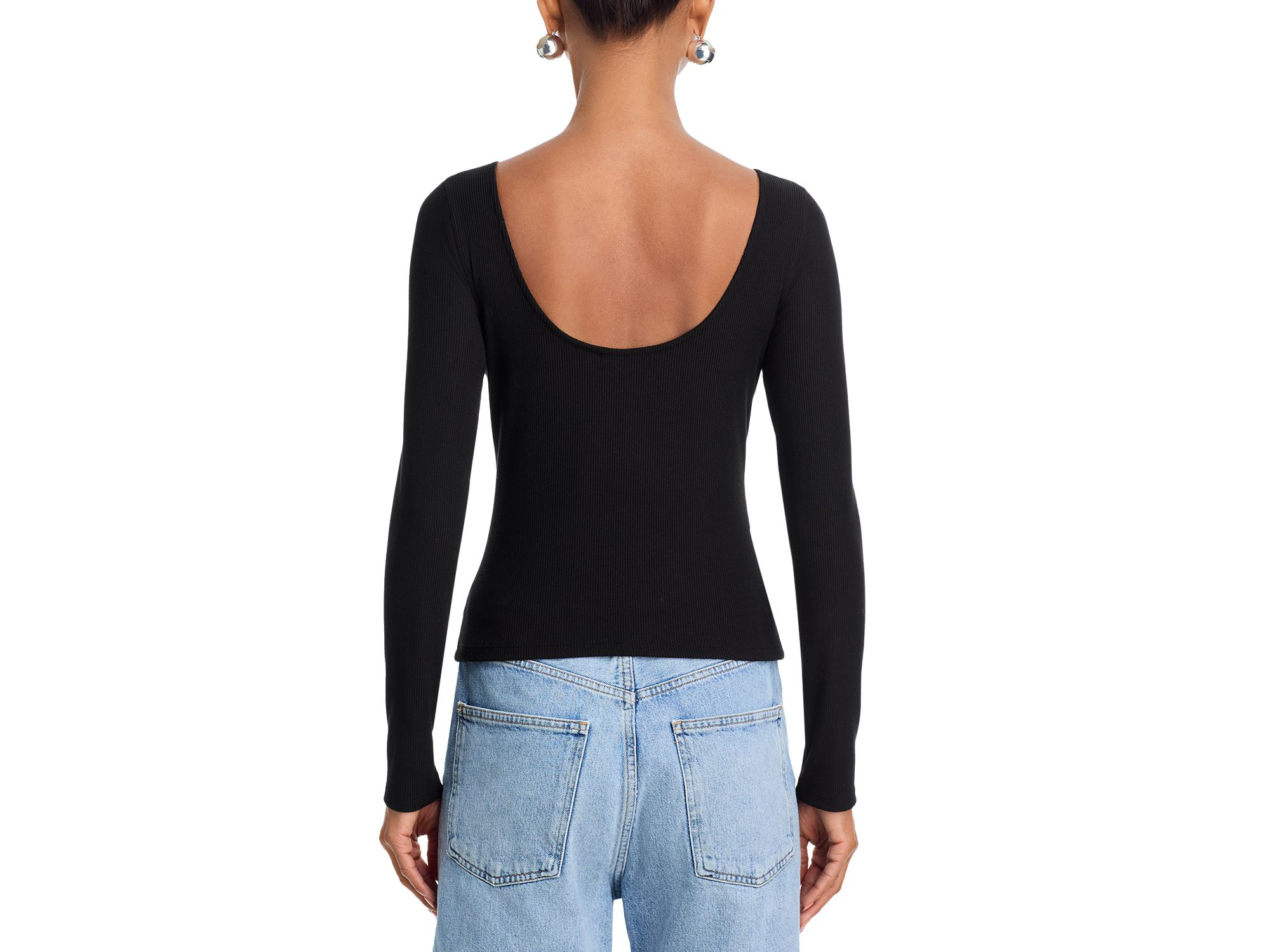 Rib Scoop Back Tee - Exclusive — Image 3