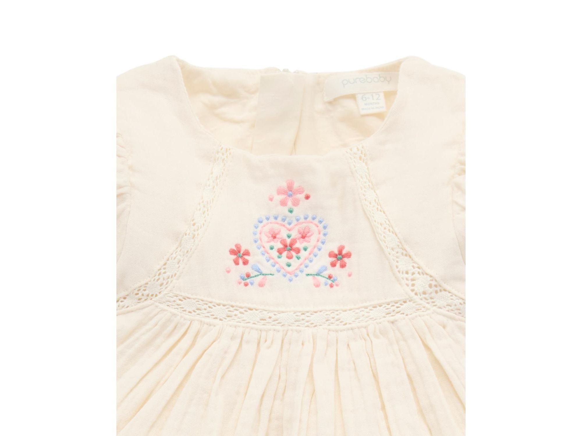 Girls' Embroidered Dress - Baby — Image 3