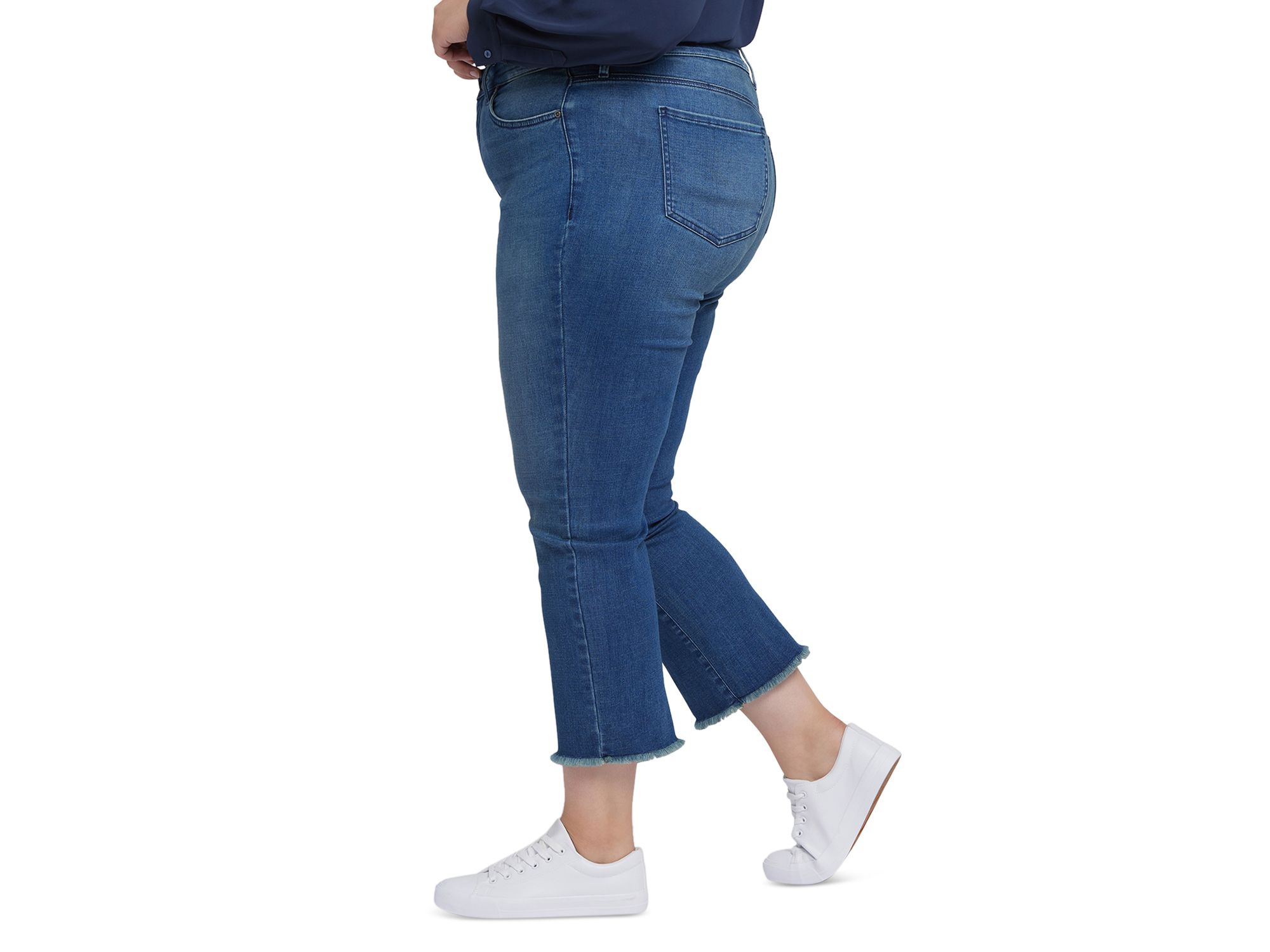 Marilyn High Rise Straight Ankle Jeans in Blue Ridge — Image 3