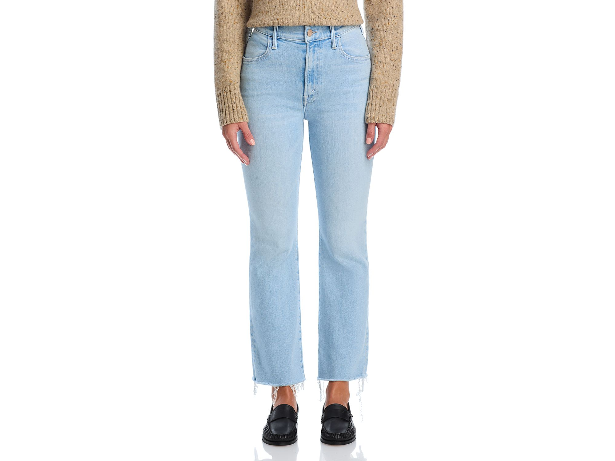 Lil' Hustler High Rise Cropped Flared Jeans in Ball in Your Court — Image 5