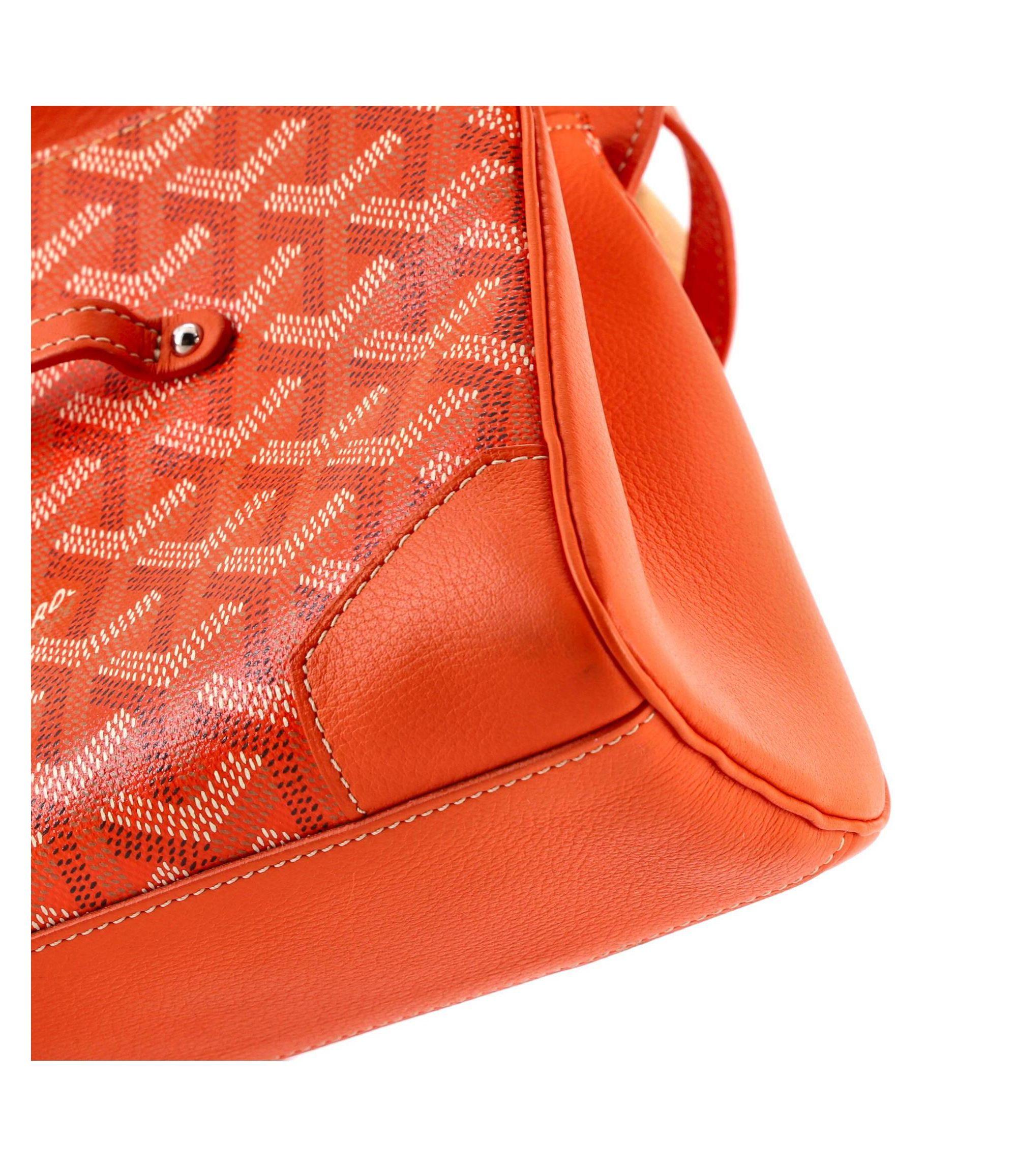 Mini Saigon Top Handle Bag Coated Canvas with Leather — Image 4