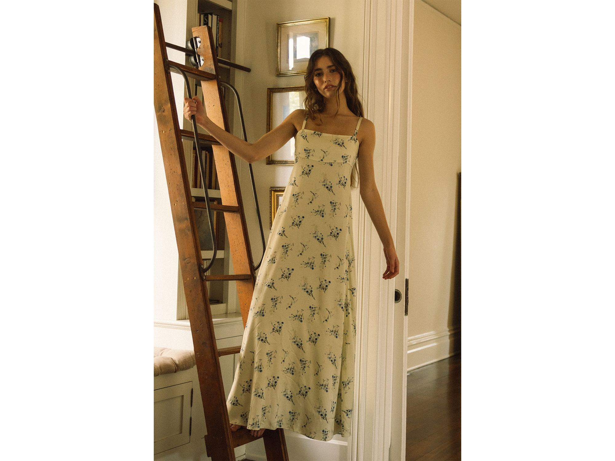 Ennis Satin Harper Maxi Dress — Image 3