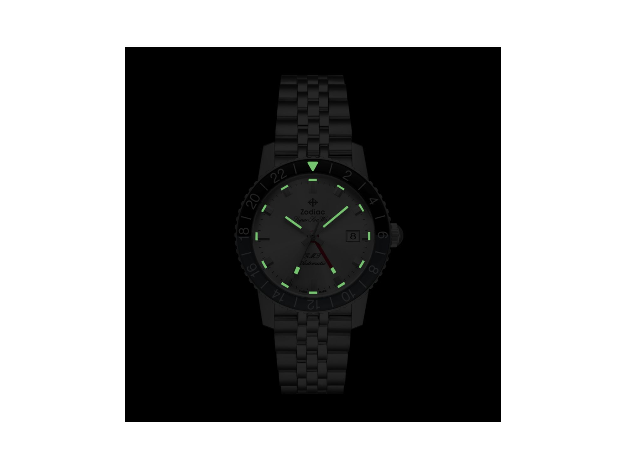GMT Automatic Stainless Steel Watch, 40mm — Image 7