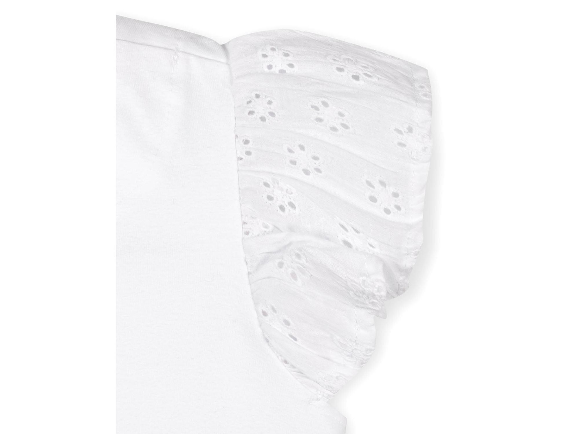 Girls' Organic Knit Top with Eyelet Flutter Sleeves - Little Kid, Big Kid — Image 5