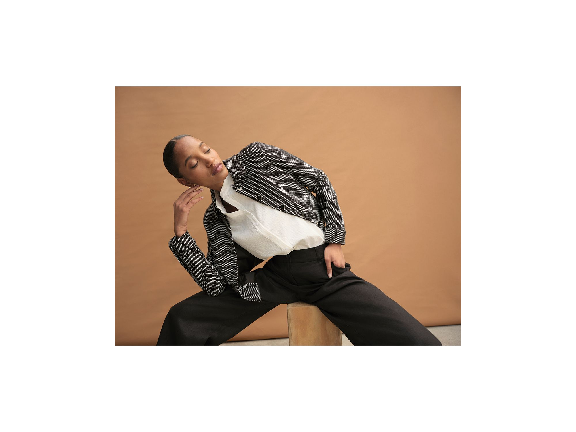 Violet Ponte Jacket — Image 8