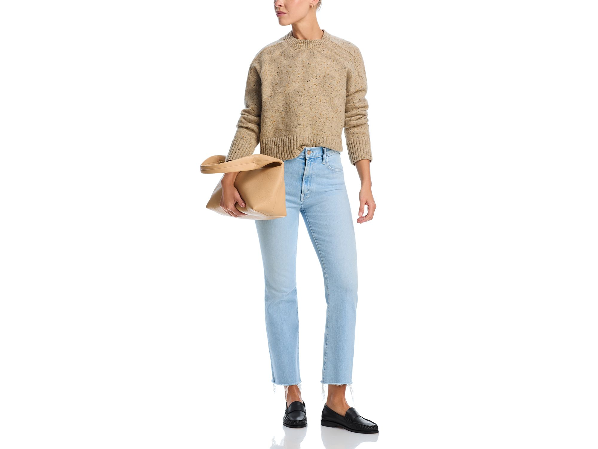 Lil' Hustler High Rise Cropped Flared Jeans in Ball in Your Court — Image 6