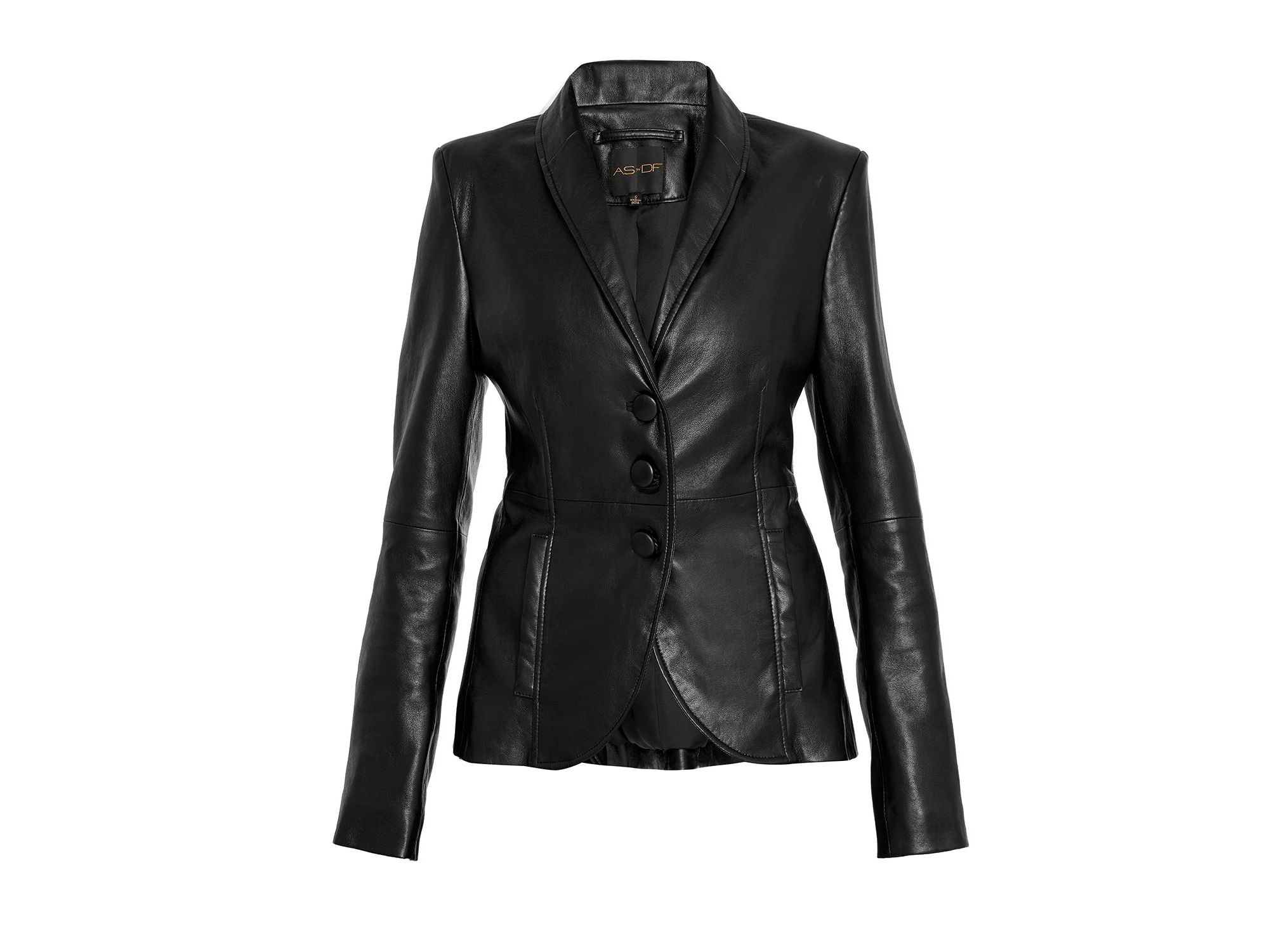 Denise Upcycled Tailord Leather Blazer — Image 3