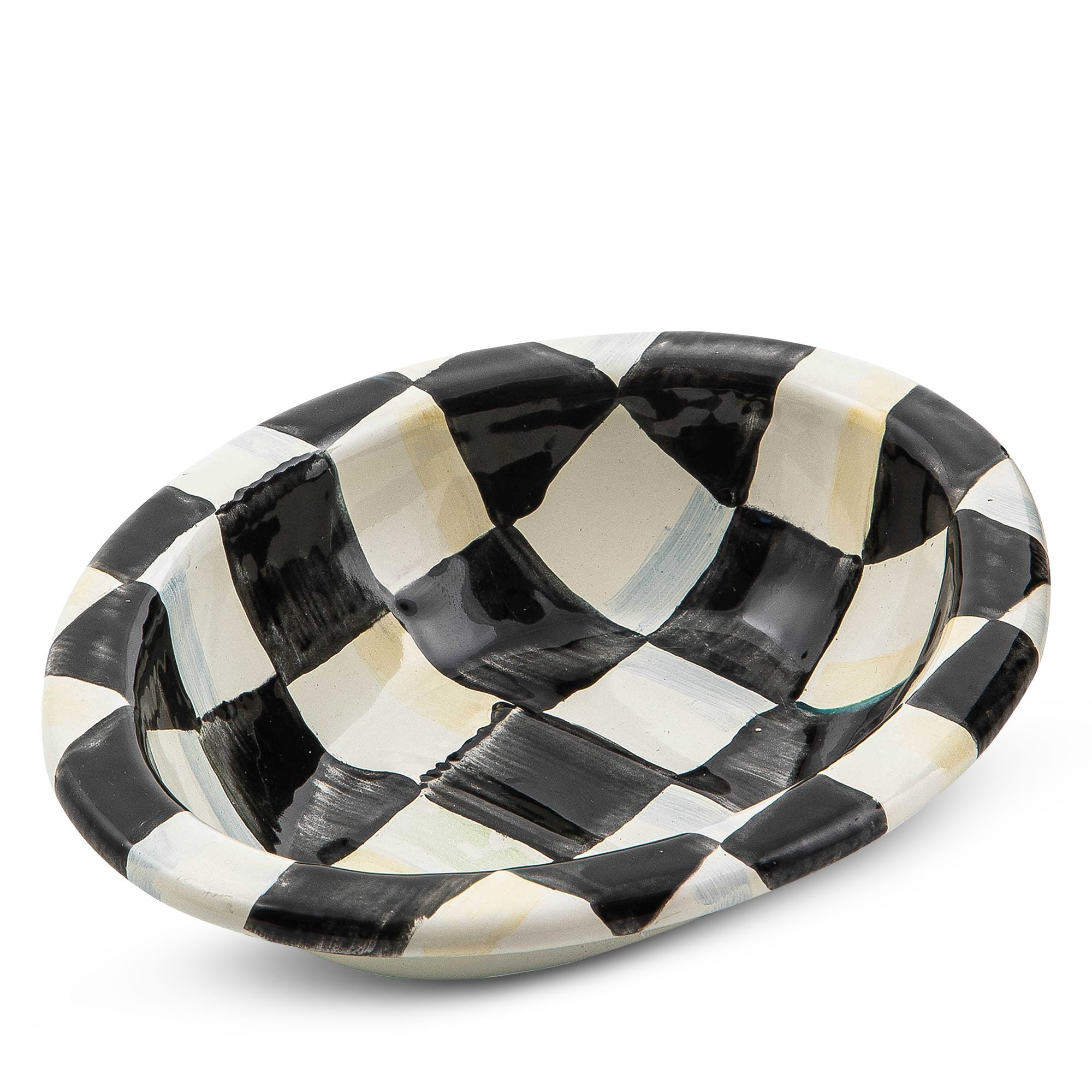 Courtly Check Enamel Soap Dish — Image 5