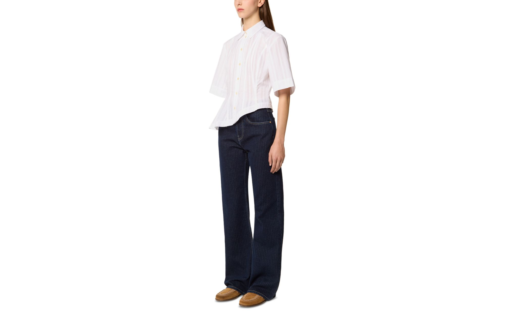 Shirt with Asymmetric Cutout — Image 7