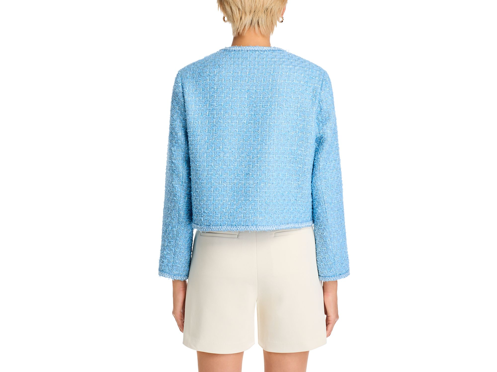 Tweed Collarless Jacket - Exclusive — Image 5