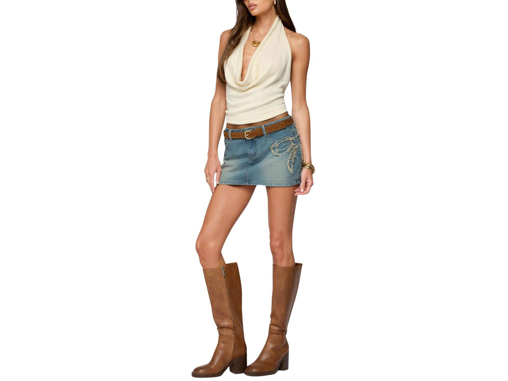 Bowiee Denim Mini Skirt — Image 3