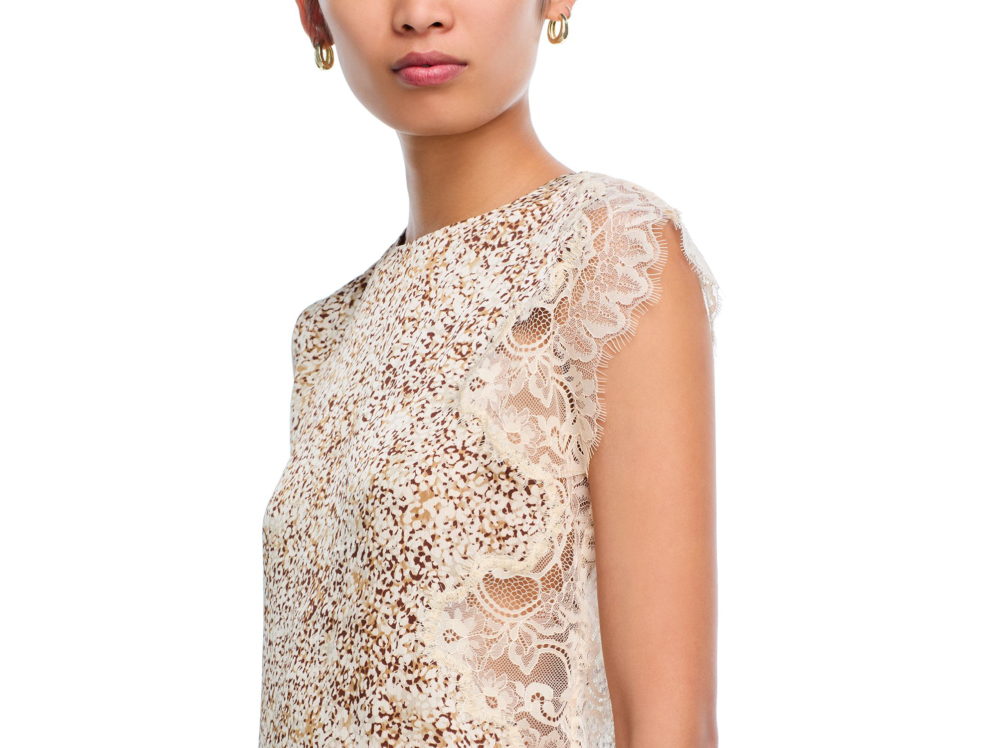 Lace Inset Top & Lace Inset Midi Skirt - Exclusive — Image 3