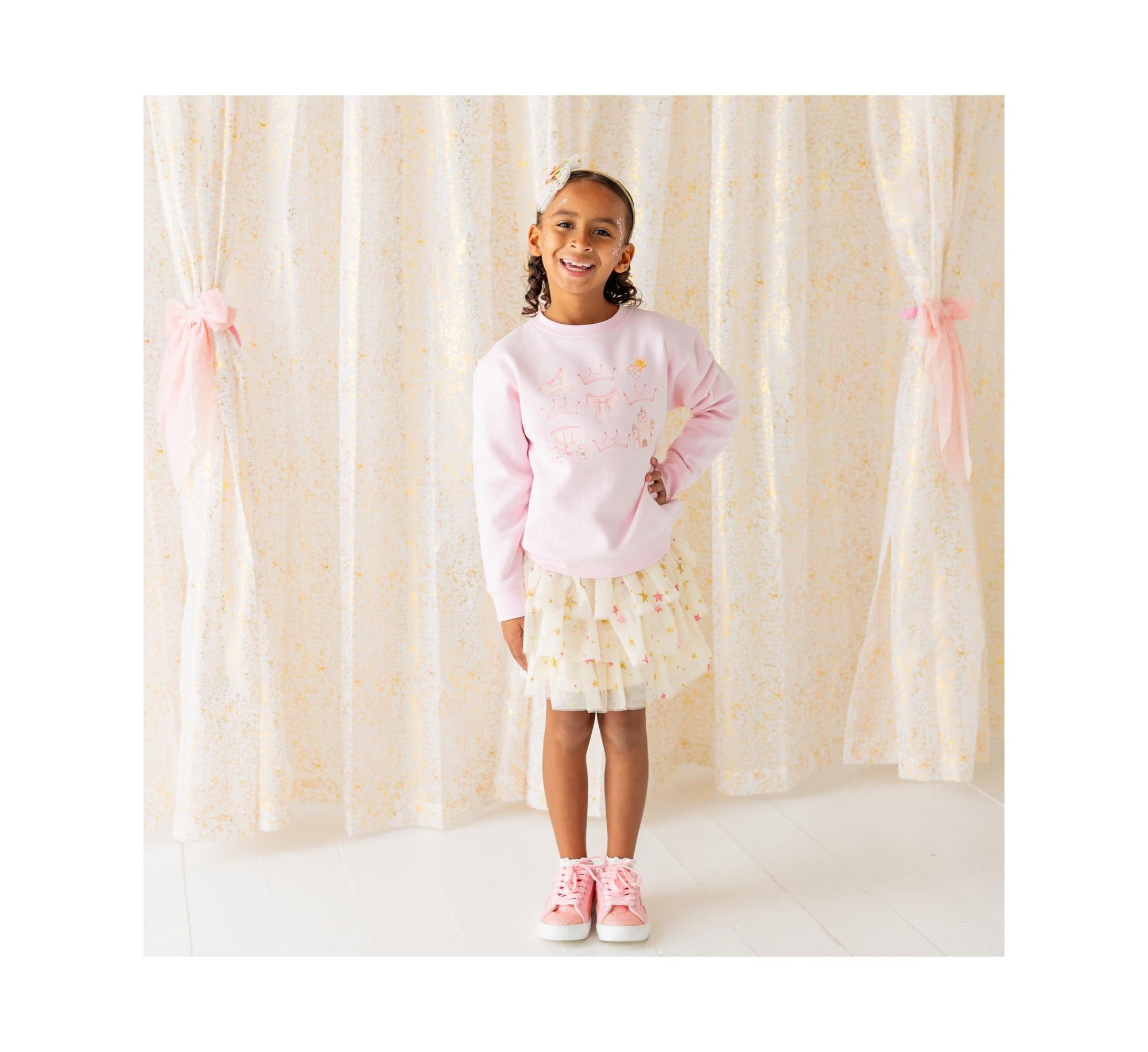 Girls' Princess Cutie Sweatshirt - Baby, Little Kid, Big Kid — Image 5