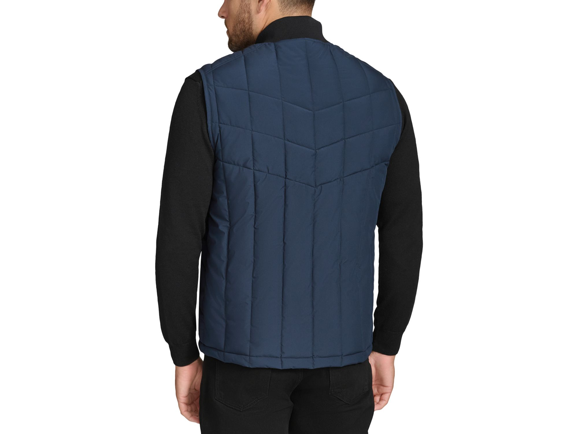 Oxley Stretch Quilted Water Resistant Full Zip Puffer Vest — Image 5