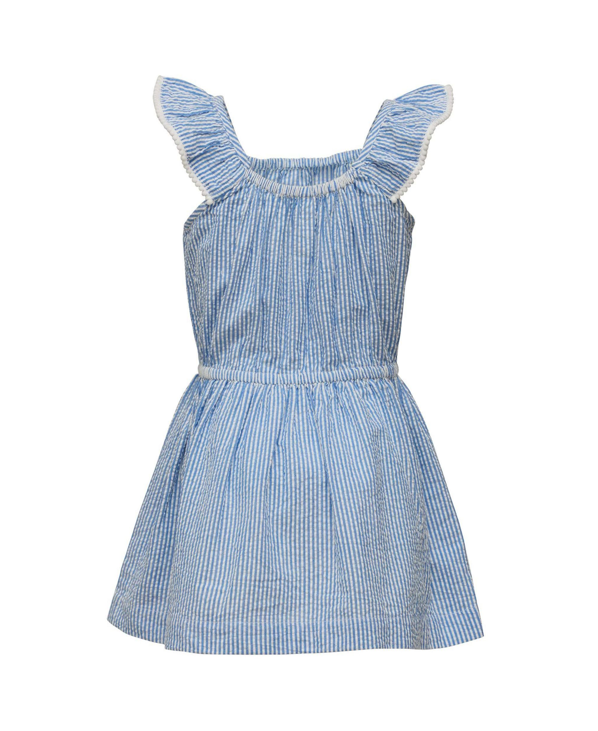 Girls' Cornflower Frilled Beach Dress - Little Kid, Big Kid — Image 4