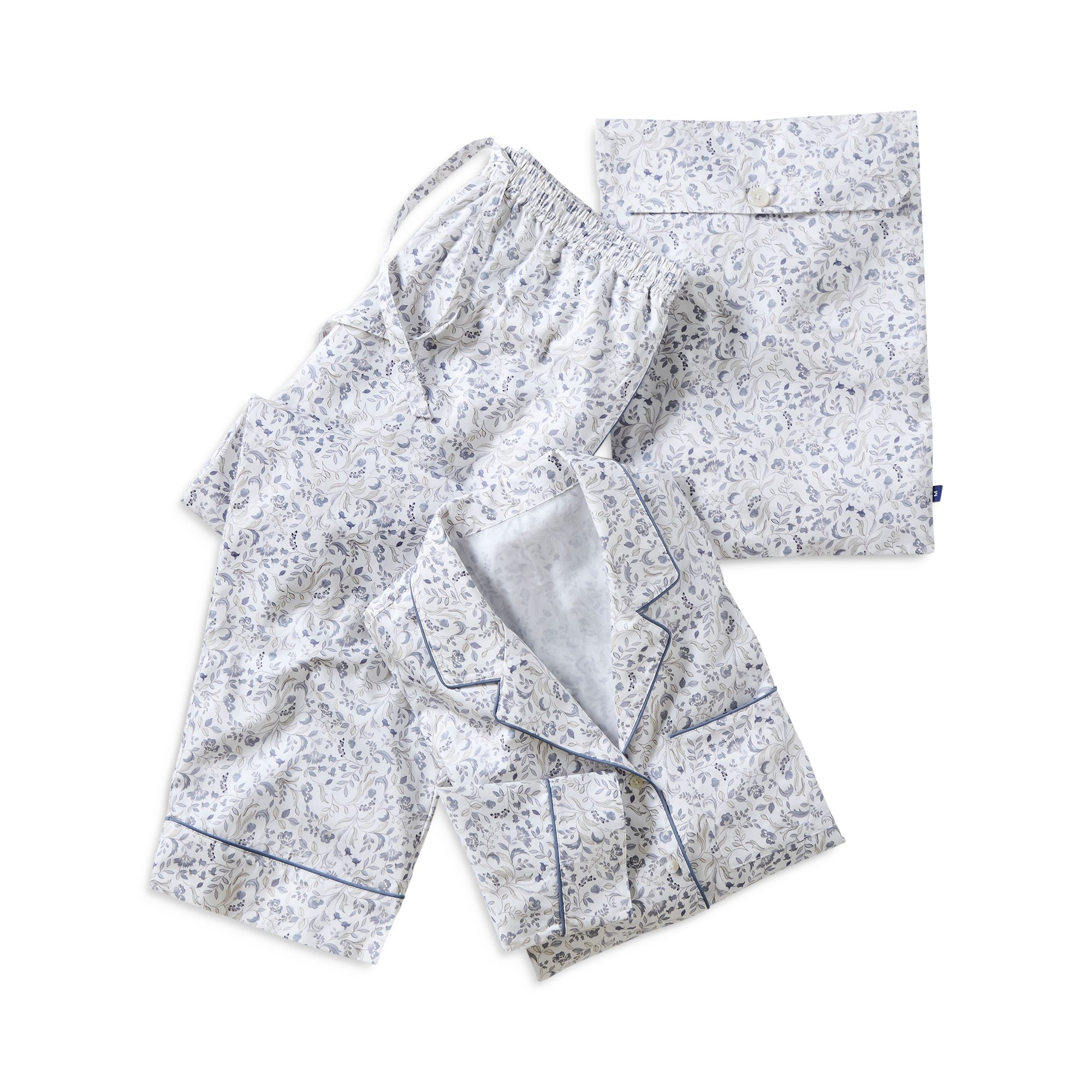 Ditsy Gingham Cotton Pajama Set — Image 6