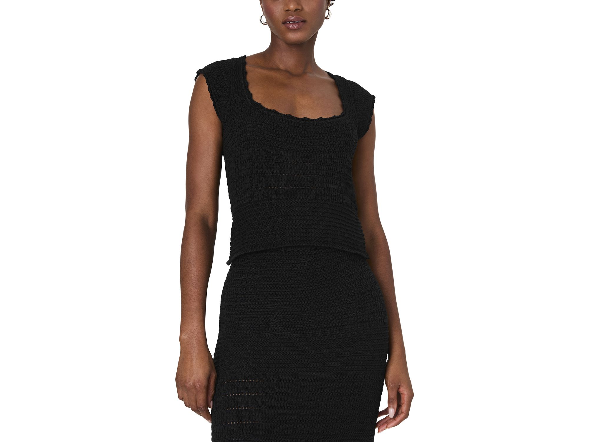 Nellis Collage Sleeveless Top & Side Slit Skirt — Image 11