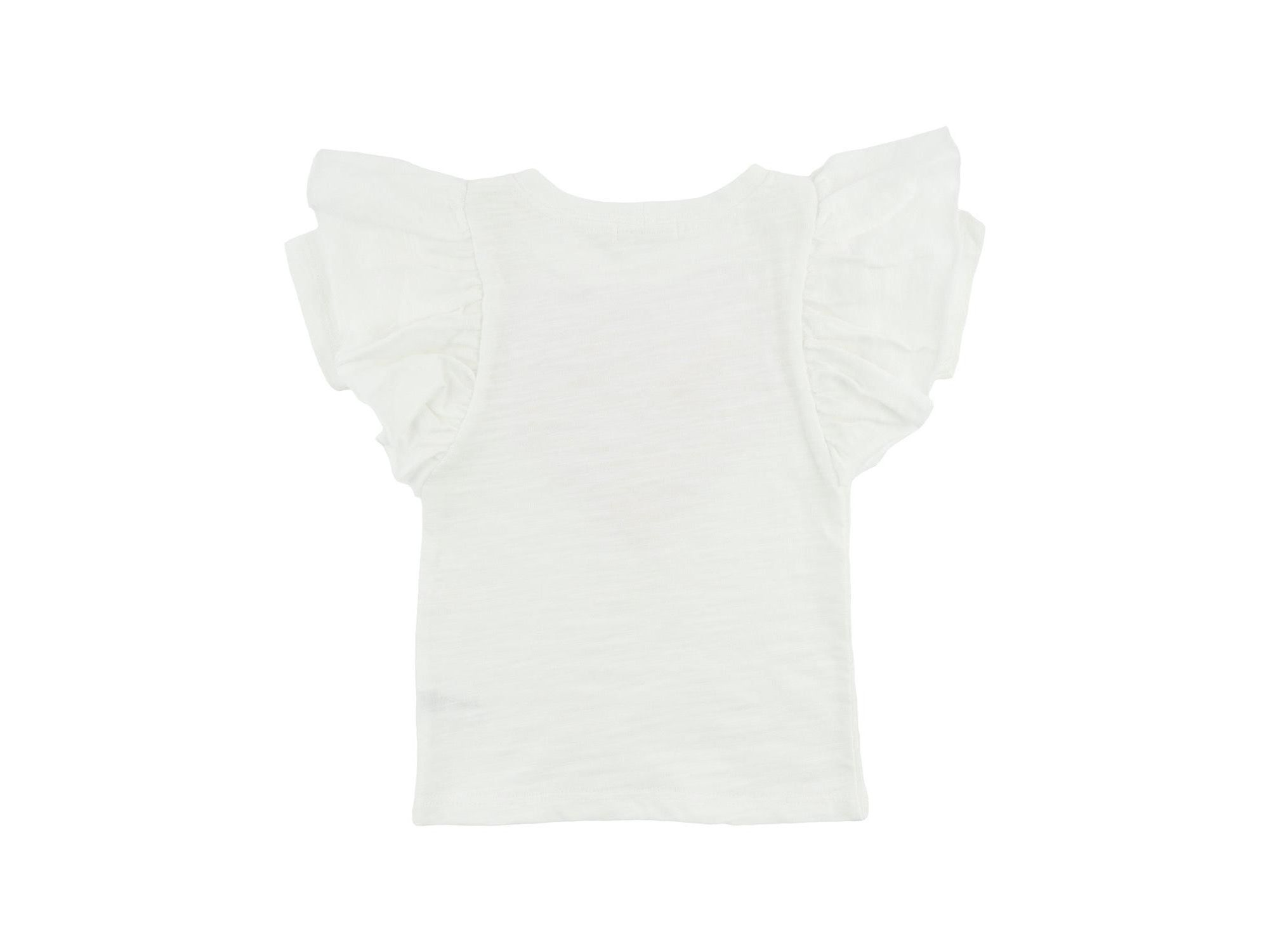 Girls' Ruffle Heart Pink & Silver Tulle Applique Butterfly Top - Little Kid — Image 4