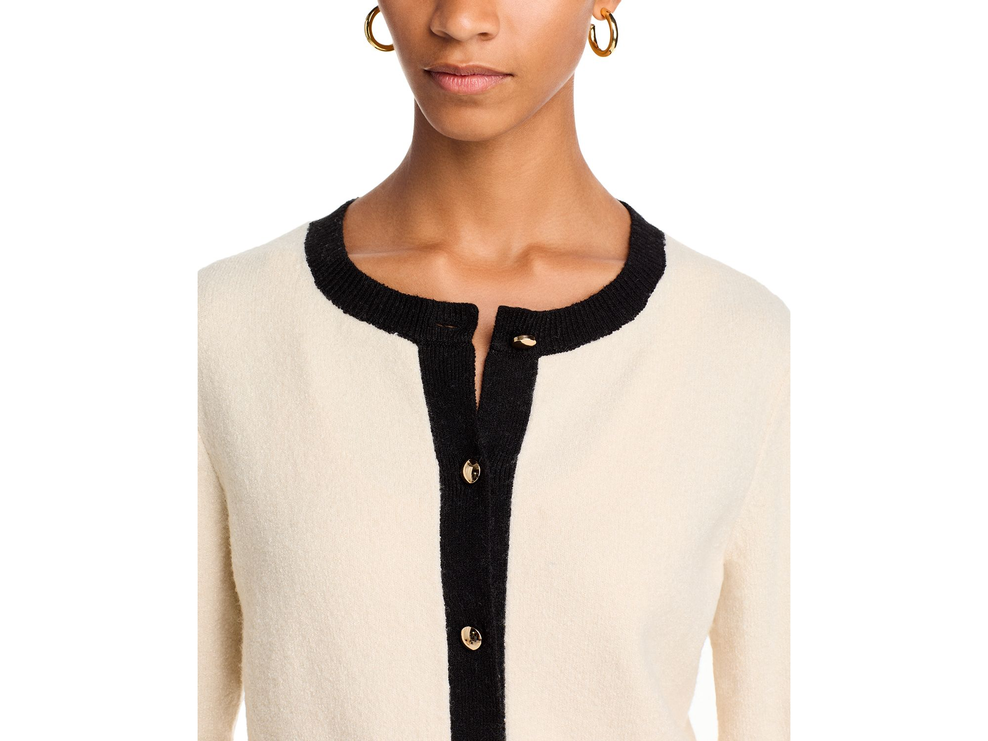 Vhari Contrast Trim Cardigan — Image 3