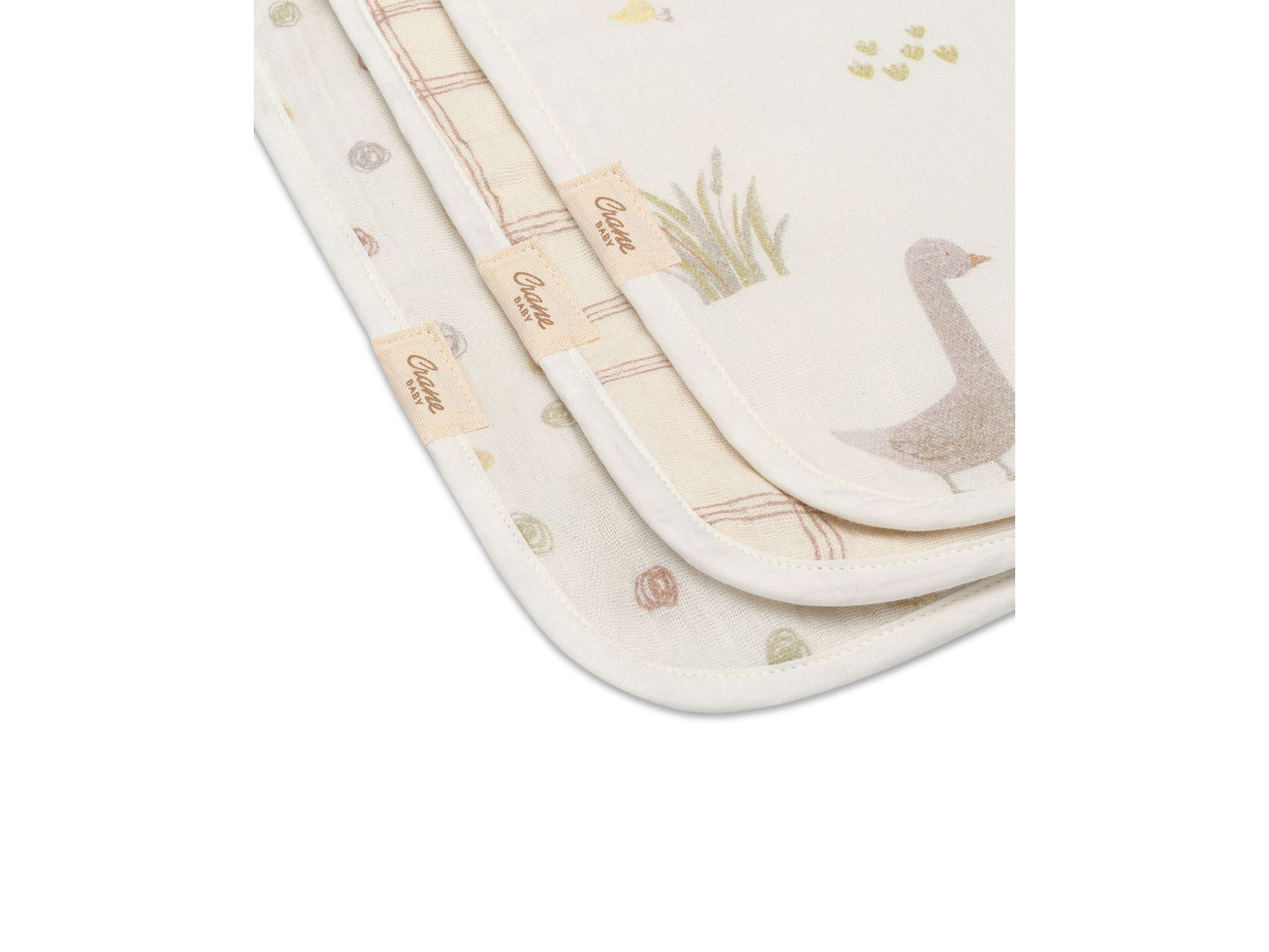 Charlie Burp Cloth Set, 3 Pack — Image 5