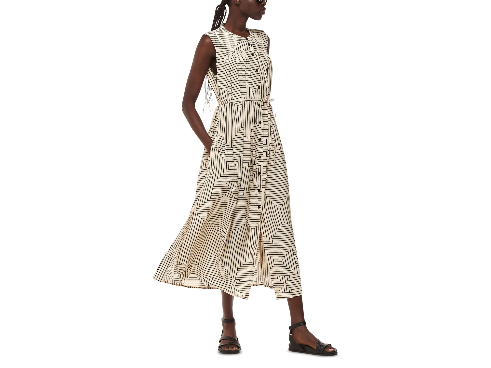 Angled Stripe Ilana Dress — Image 3