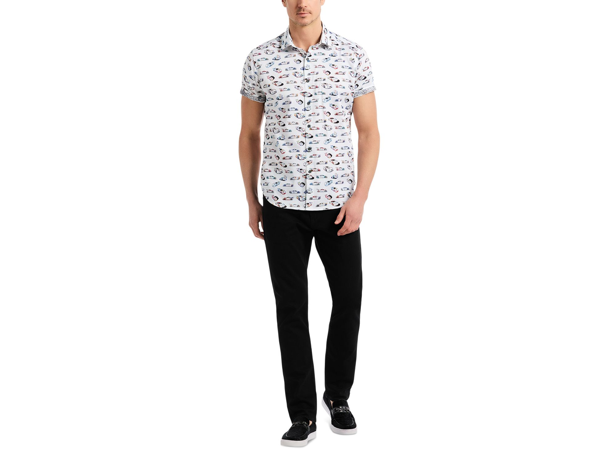 Neon Wheels Button Down Shirt — Image 7