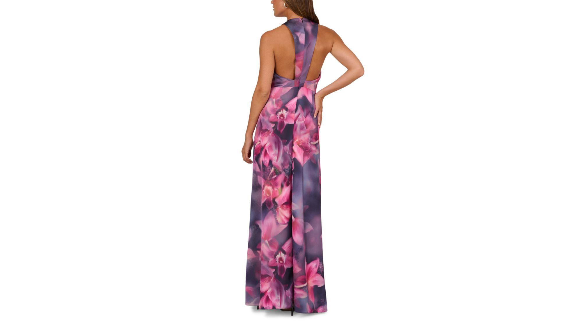 Printed Satin Dress — Image 6