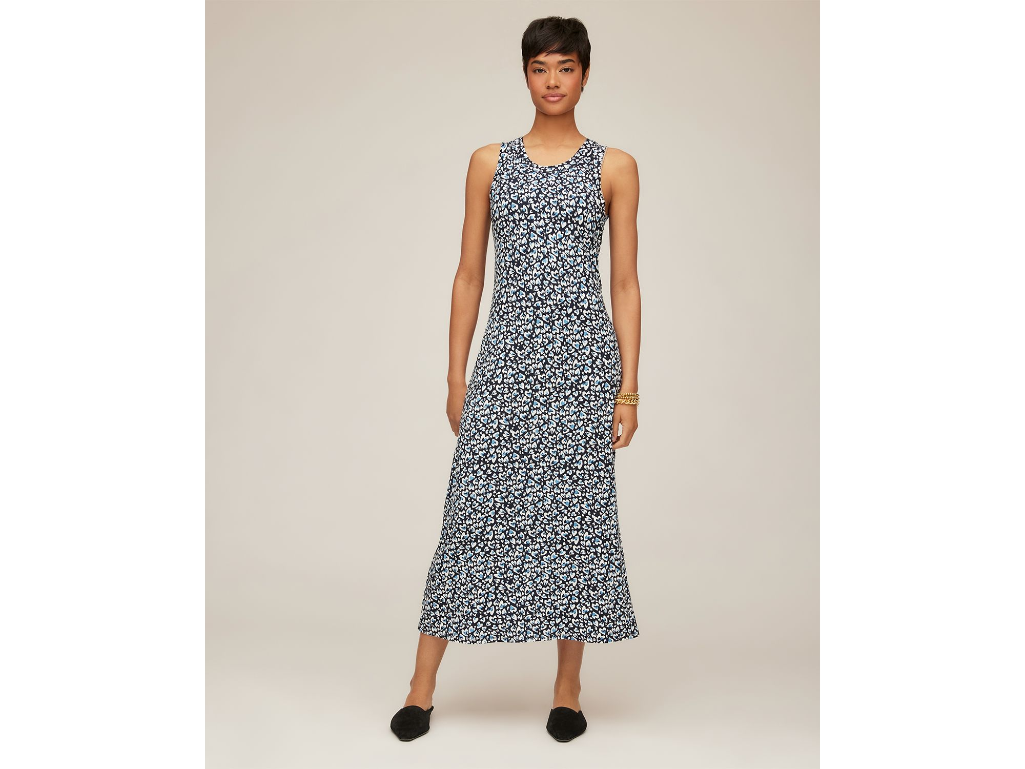 Sleeveless Side Slit Midi Dress — Image 4