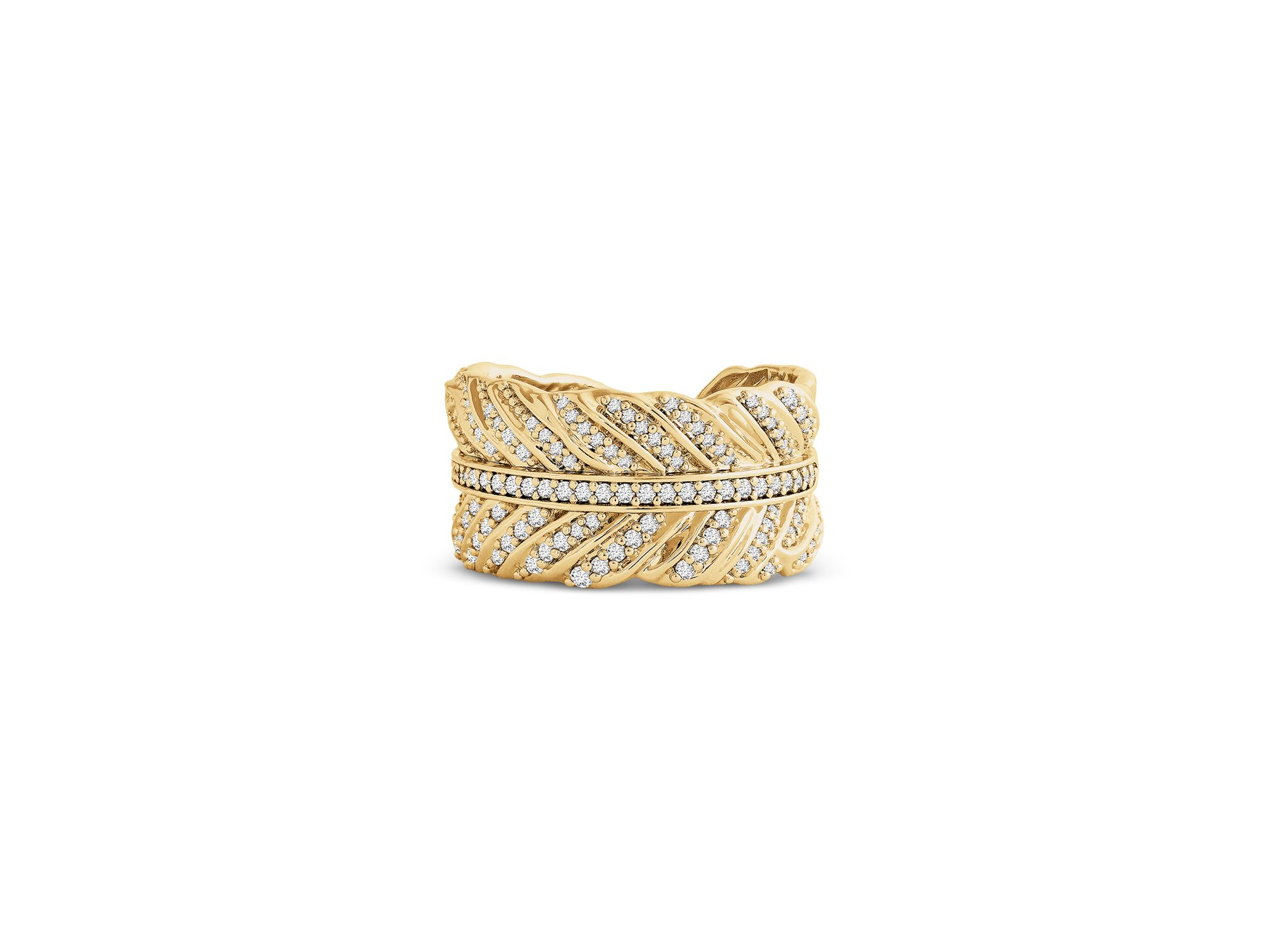 Feather Pavé Ring — Image 5