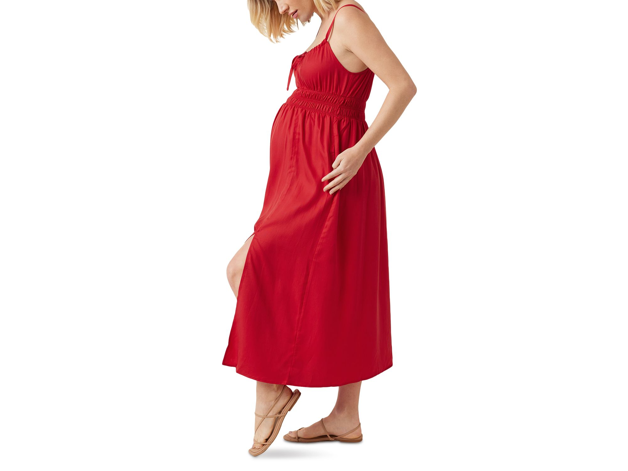 Maternity Strappy Midi Dress — Image 3