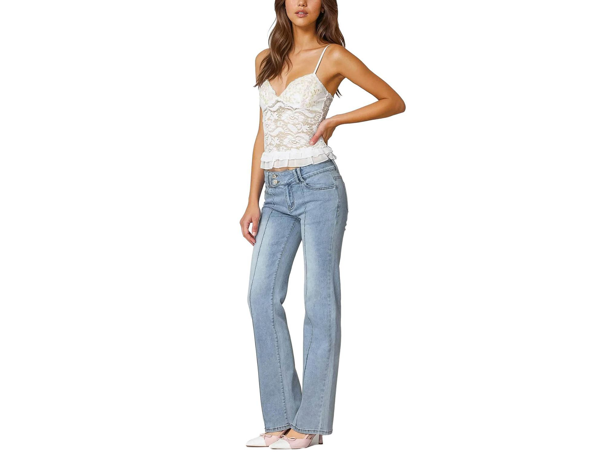 Torin Sheer Lace Tank Top — Image 3