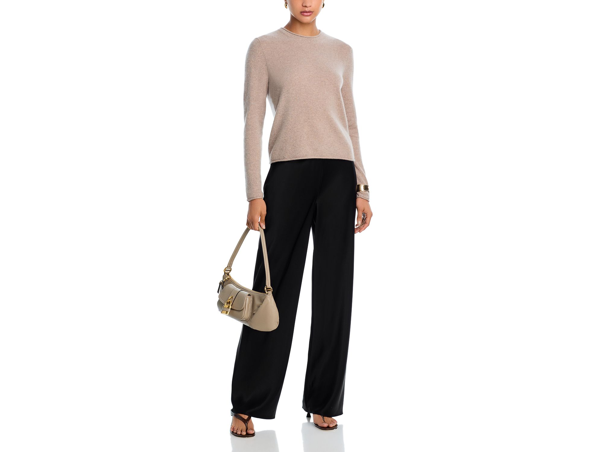 100% Cashmere Rolled Edge Sweater - Exclusive — Image 4