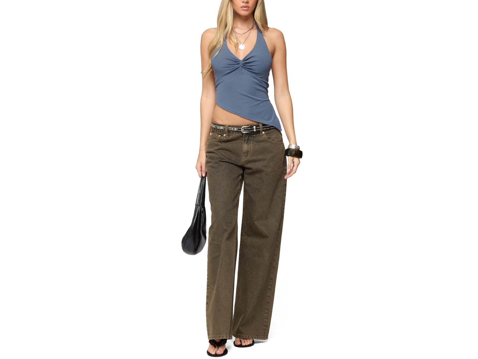 Susanna Asymmetric Twist Halter Top — Image 5