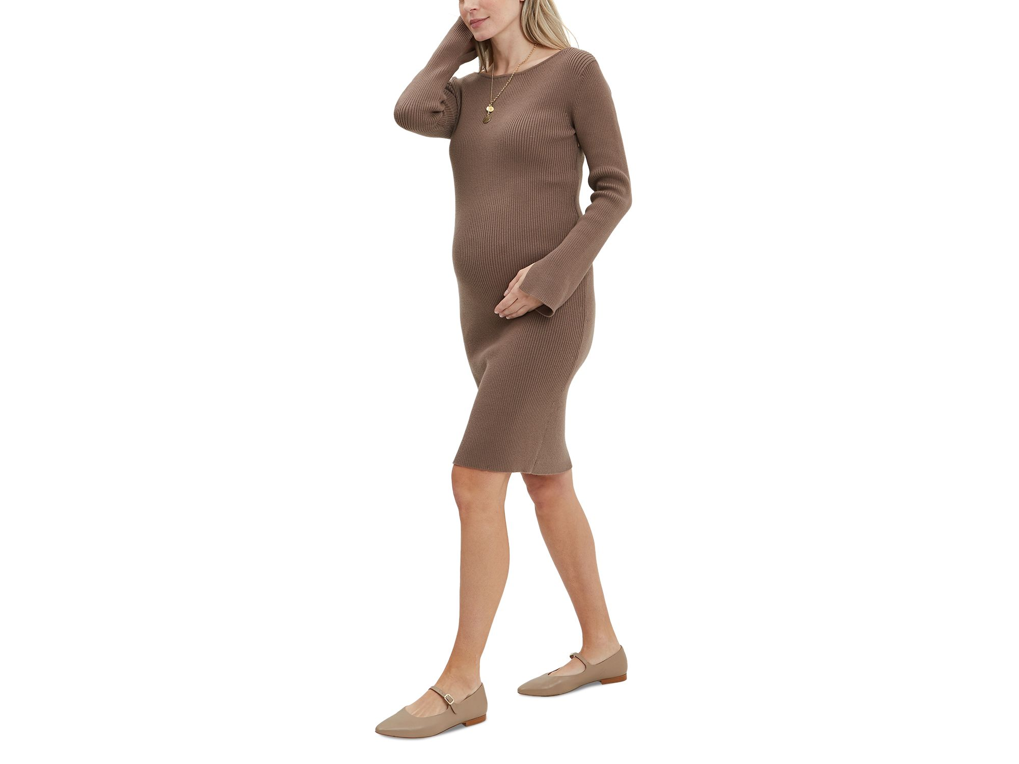 Hudson Ribbed Sweater Dress — Image 4