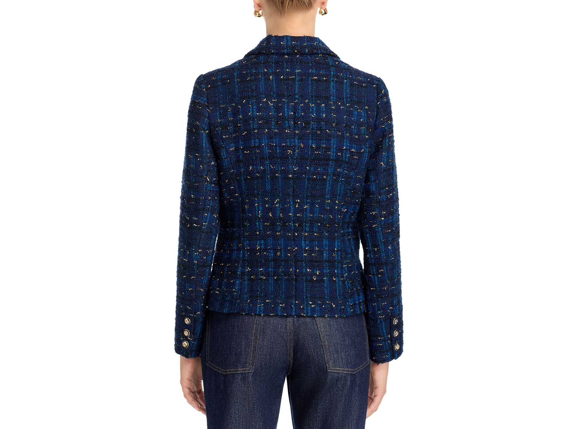 Tweed Cutaway Blazer - Exclusive — Image 3