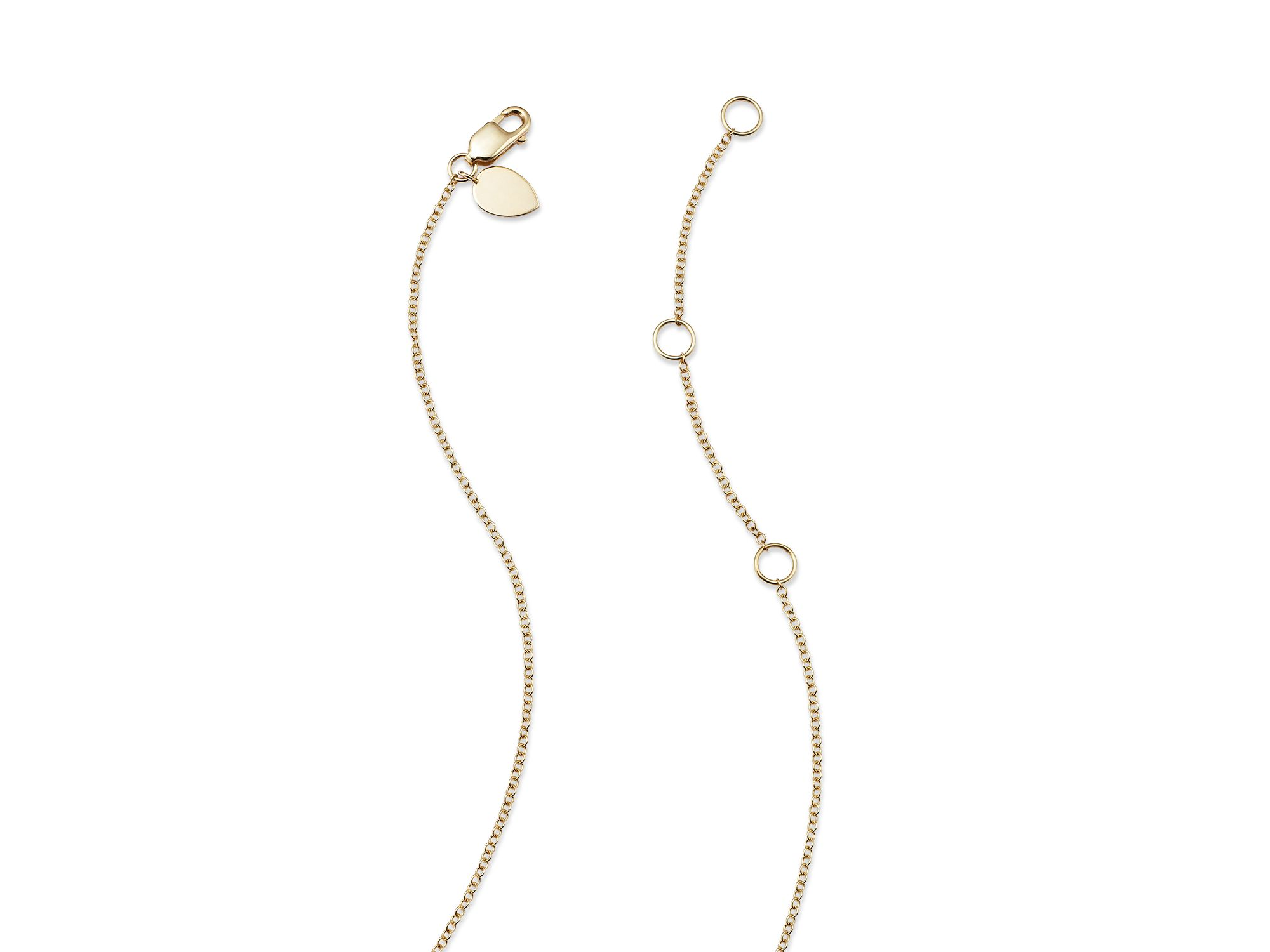 14K White & Yellow Gold Evil Eye Sapphire & Diamond Disc Pendant Necklace, 16" — Image 4