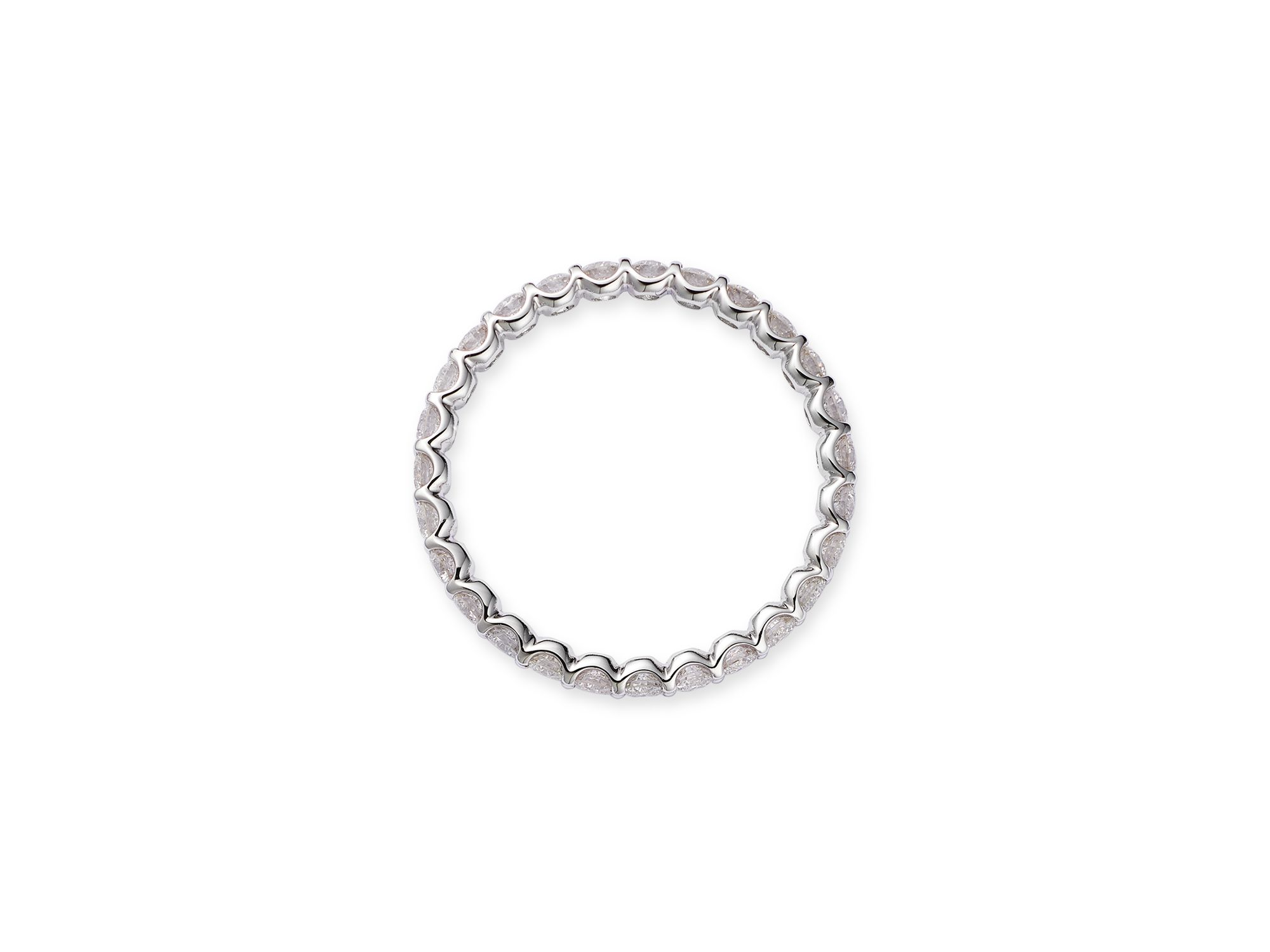 Diamond Eternity Band in 14K White Gold, 1.0 tcw — Image 3