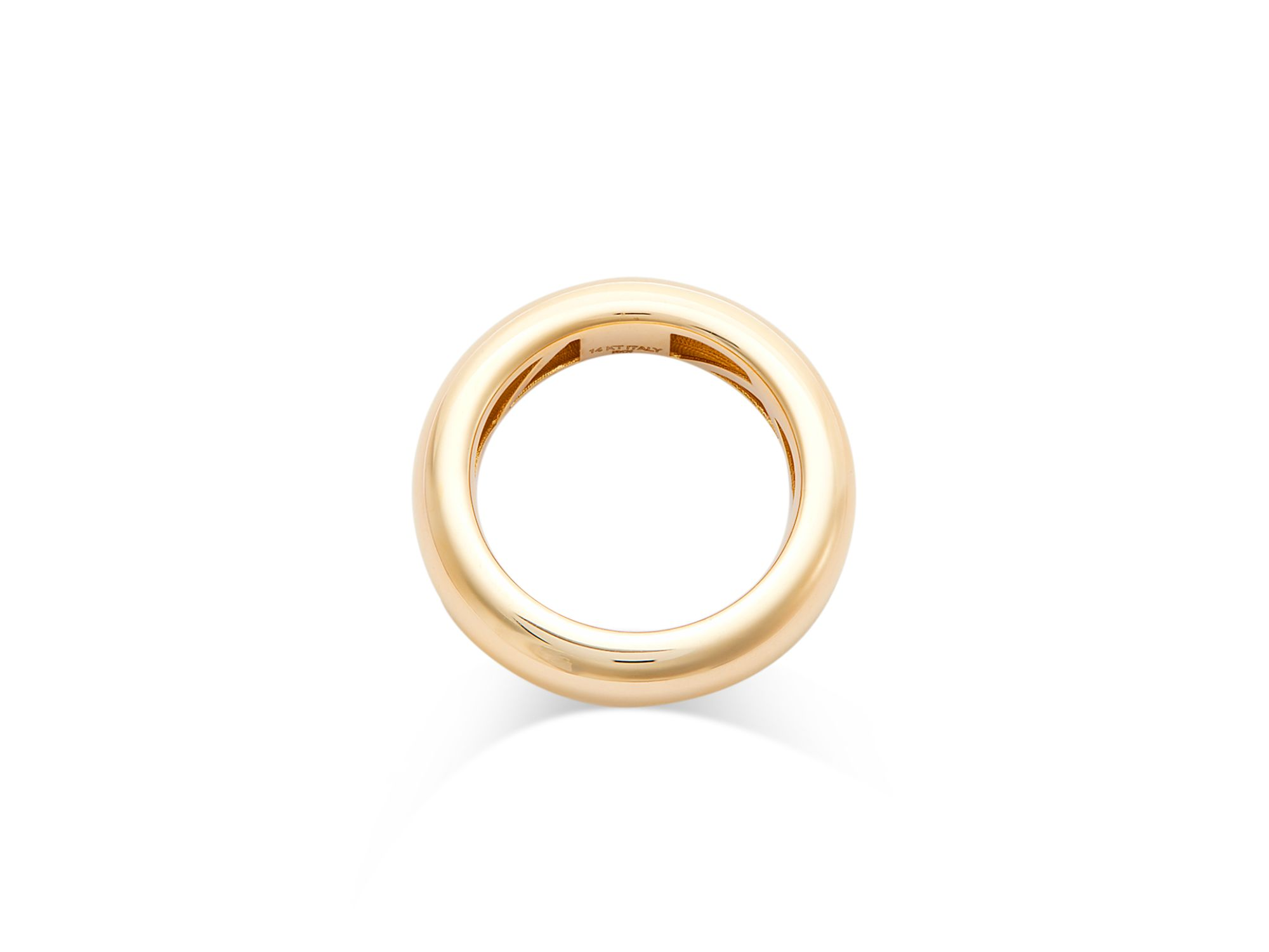 Polished Chunky Band in 14K Yellow Gold — Image 5