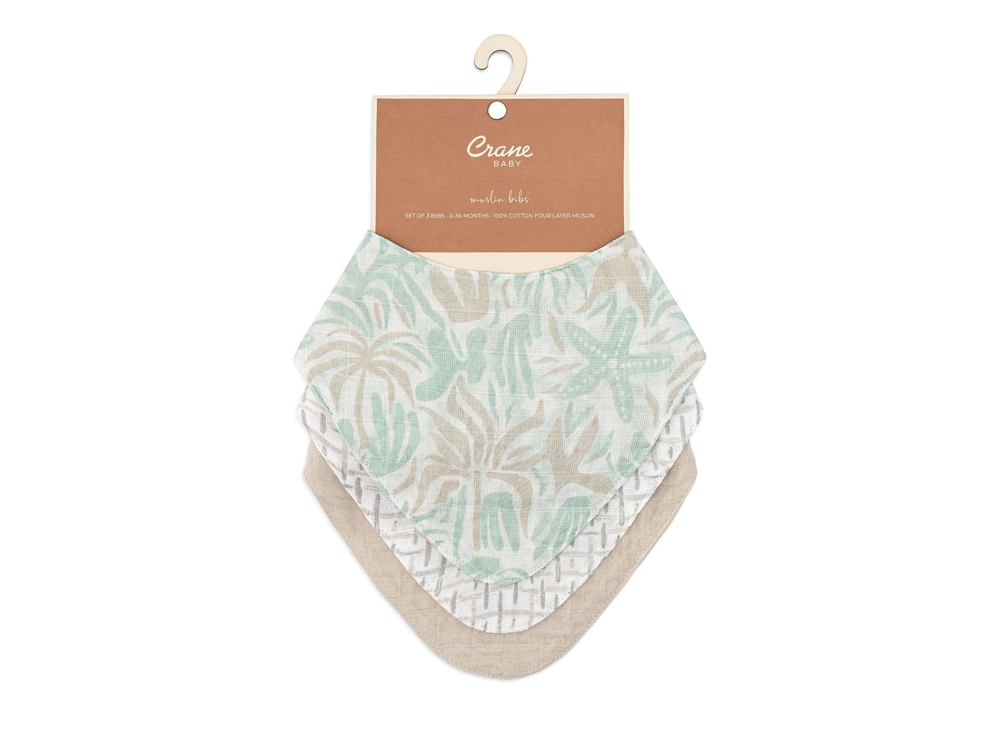 Cove Beach Life Muslin Bibs, 3 Pack - Ages 0-3 — Image 3