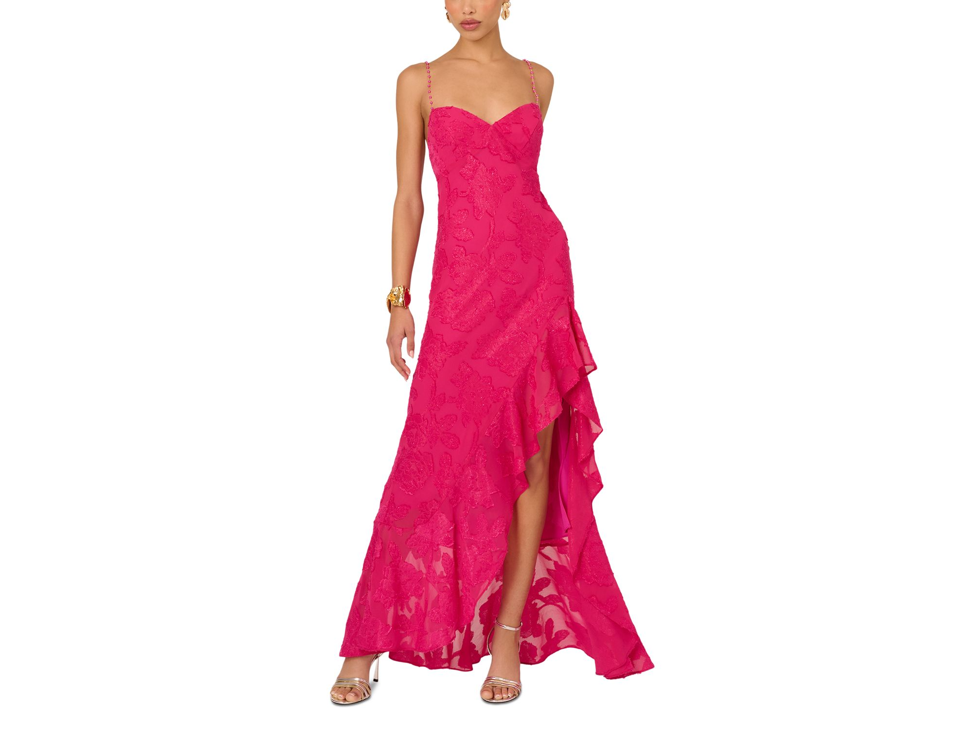 Clipped Jacquard Dress - Image 1